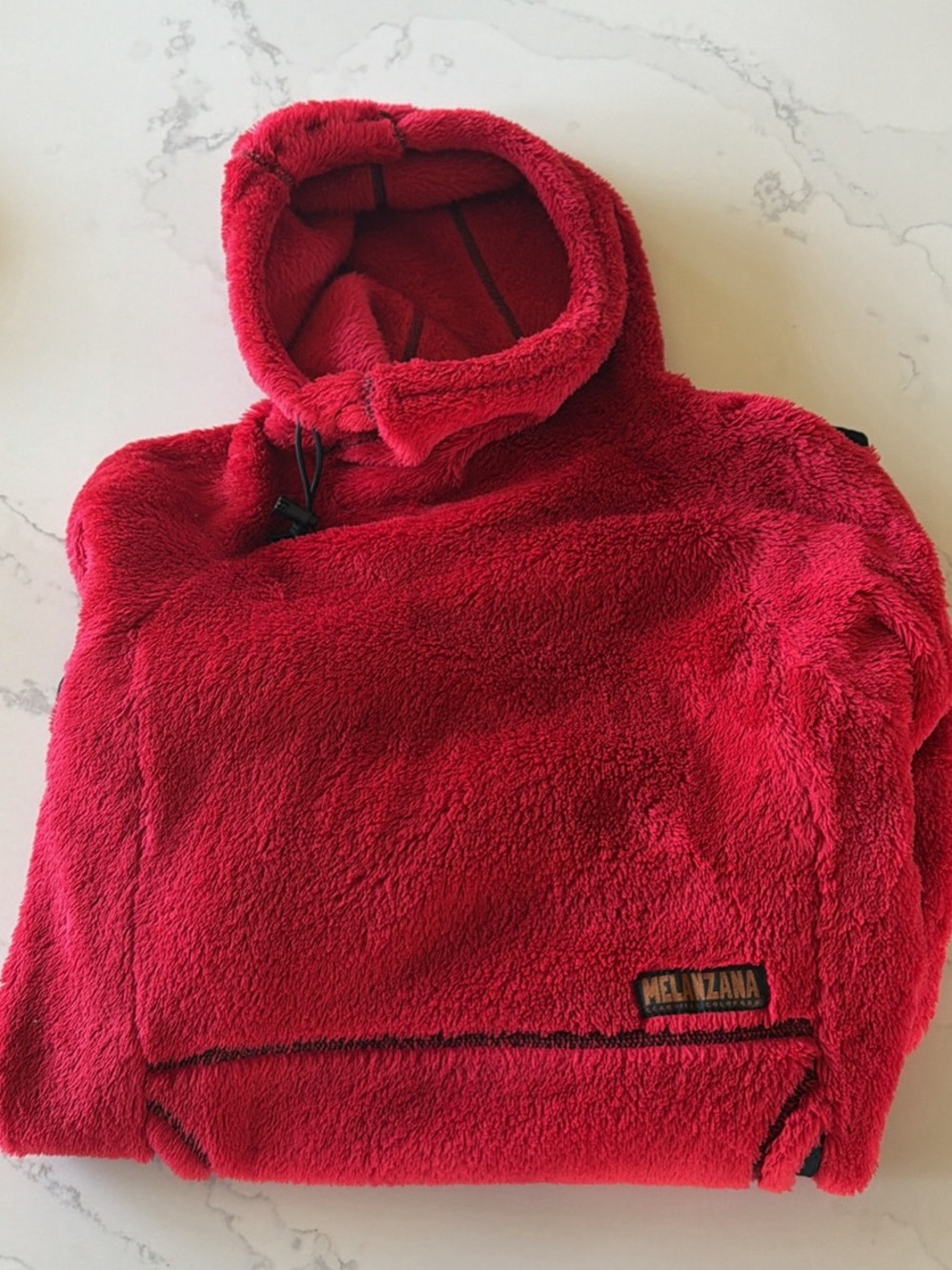 Women’s size small cherry red High Loft Hoodie by Melanzana